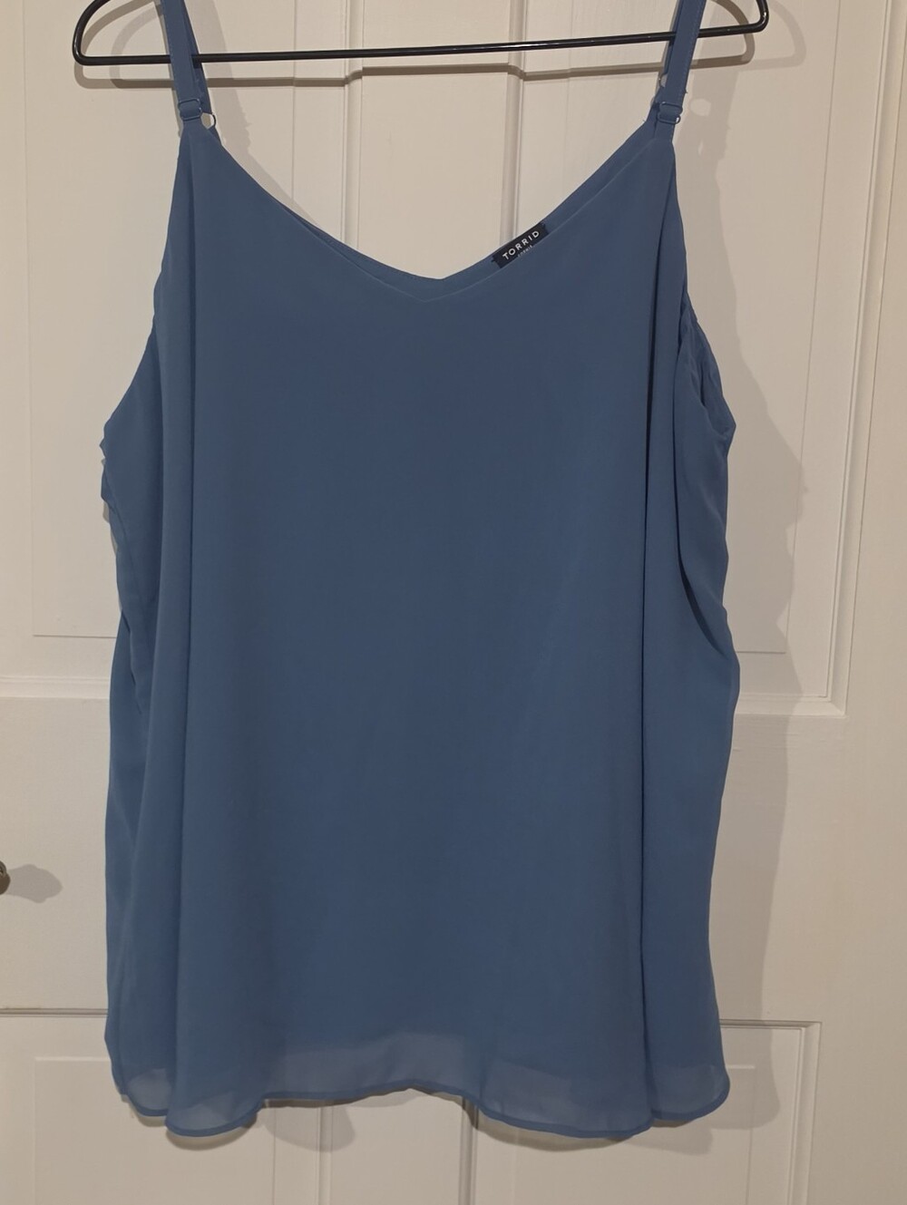Torrid Sophie Blue V-Neck Chiffon Cami Tank Top Size 3